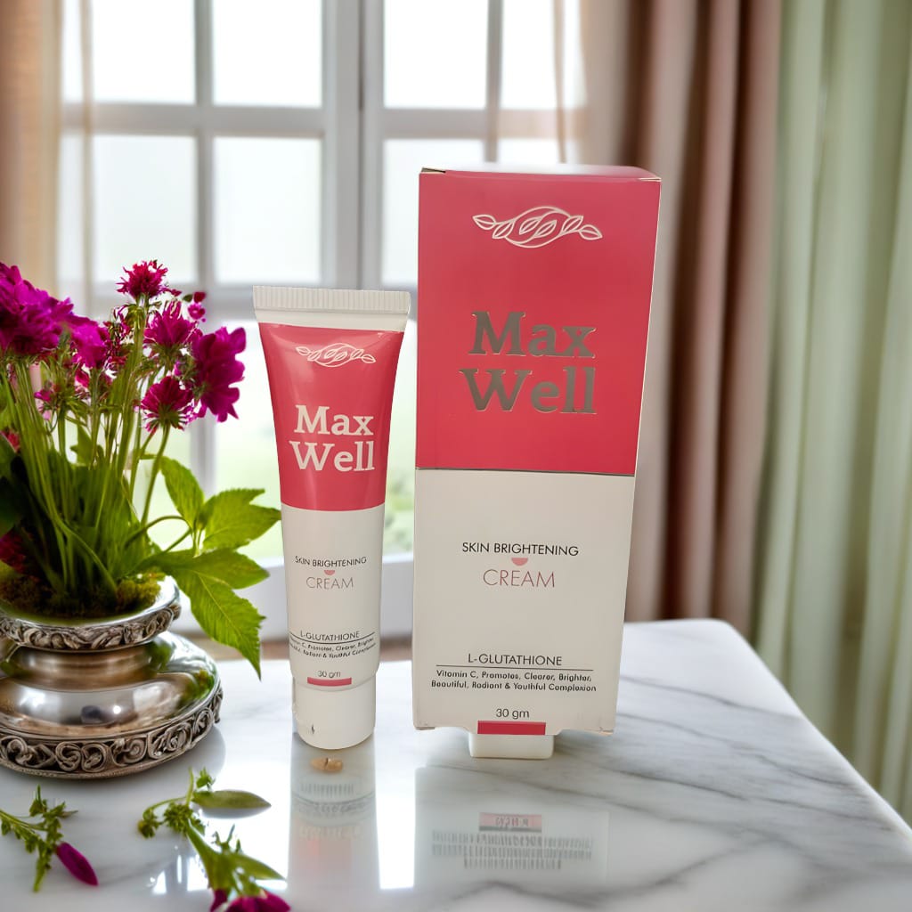 Glow Instantly with Max Well Skin Brightening Cream 30gm |Dermatalogist suggested
