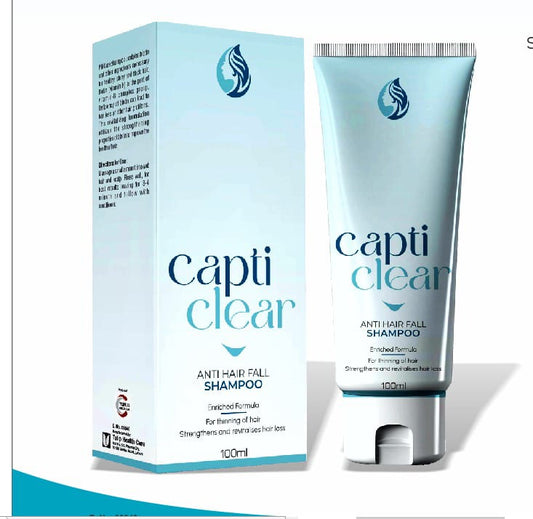 Capti Clear Anti Hair Fall Shampoo Stronger Hair Starts Here | Pellis Health Care