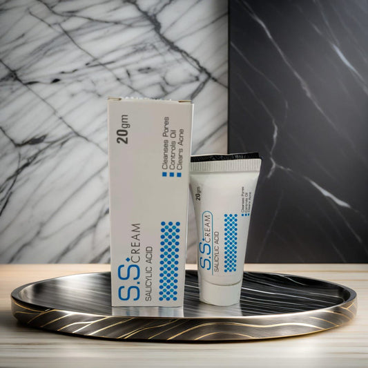 S.S. Acne Cream 20gm Clears Pimples, Controls Oil & Cleans Pores | Pellis Health Care